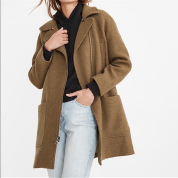 Madewell Jackets & Blazers - Madewell Eldridge Zip Coat Sherpa Collar Size small